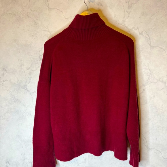 J. Crew Red Turtleneck Sweater in Supersoft Yarn - Picture 4 of 8